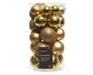 PALLINE DI NATALE ORO MISURE ASSORTITE CONFEZIONE 30 PZ