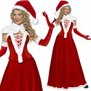 COSTUME LUXURY MISS SANTA TG. S