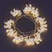 Catena 10 Renne Bianche Metallo LED CLASSIC 55mm Luce Fissa a Ba