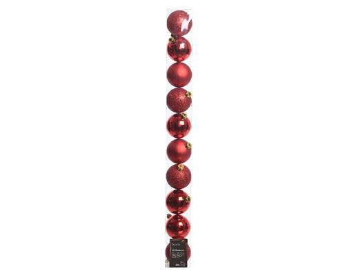 PALLINE DI NATALE ROSSE 6 CM CONFEZIONE 10 PZ