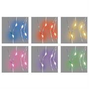 Collana Brilly 10 MicroLED 1,5mm Mix6 Colori Luce Fissa a Batter