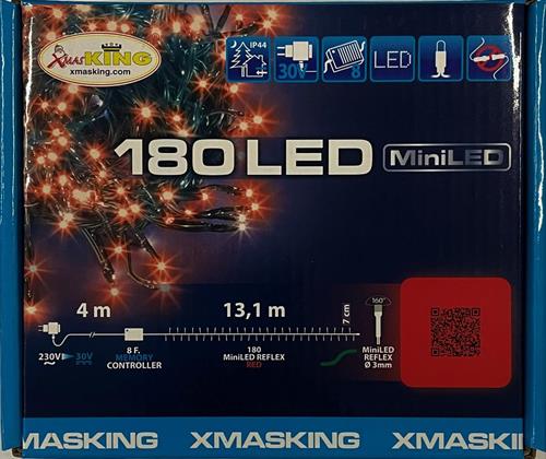 LUCI DI NATALE 180 MINILED ROSSO