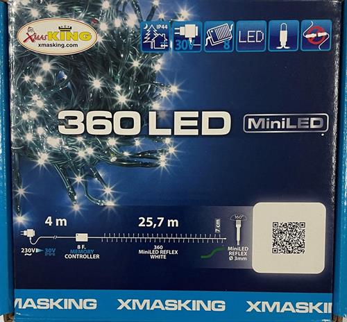 LUCI DI NATALE 360 MINILED BIANCO