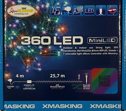 LUCI DI NATALE 360 MINILED MULTICOLOR