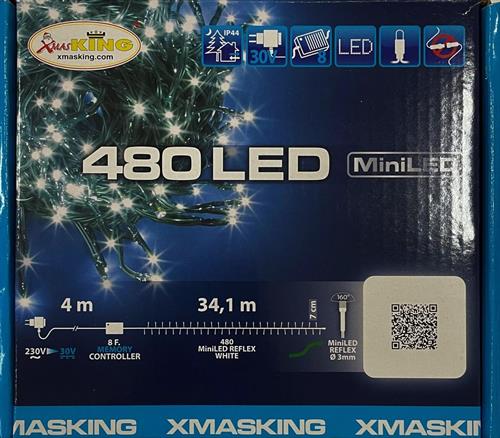 LUCI DI NATALE 480 MINILED BIANCO