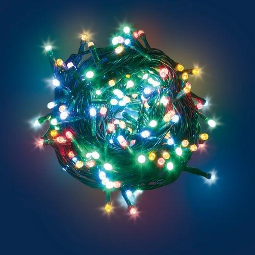 LUCI DI NATALE A BATTERIE 180 LED MULTICOLOR