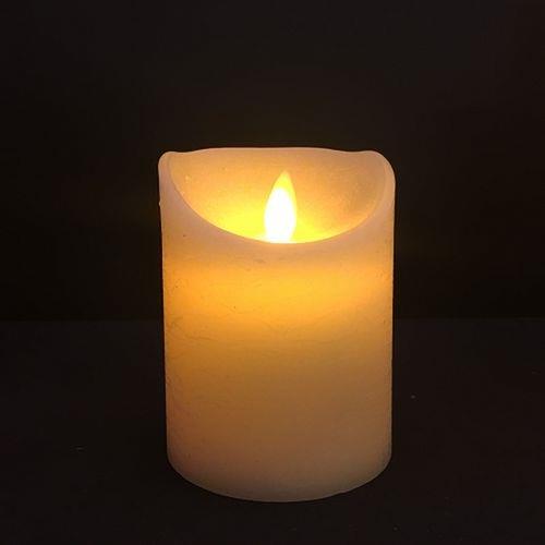 Candela Ø7,5cm Avorio Rustic LED CLASSIC Fiamma in movimento Tim