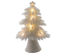 LED foam tree with glitter bo ALBERO LED BIANCO CON GLITTER