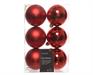 PALLINE DI NATALE ROSSE 8 CM CONFEZIONE 6 PZ