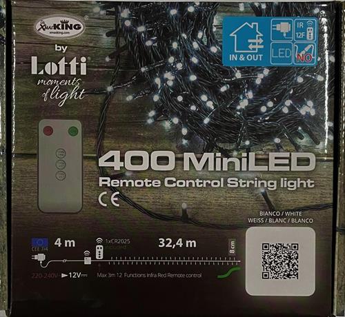 LUCI DI NATALE 400 MINILED BIANCO FREDDO