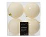 PALLINE DI NATALE BIANCO LANA 10 CM CONFEZIONE 4 PZ