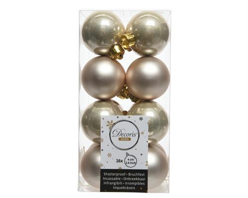 PALLINE DI NATALE PERLA 4 CM CONFEZIONE 16 PZ