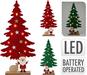 ALBERO LED CON BABBO NATALE  45 CM ASSORTITO