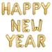 PALLONCINO SCRITTA HAPPY NEW YEAR MYLAR ORO 40 CM