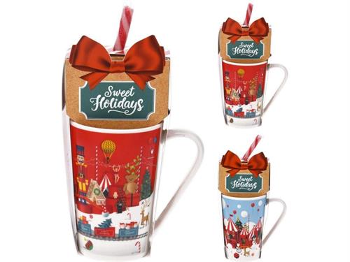 TAZZA MUG NATALE DECORATA 1 PZ ASSORITITO