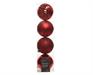 PALLINE DI NATALE ROSSE ASSORTITE 10 CM  4 PZ