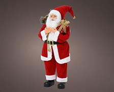 BABBO NATALE CON VESTITO CLASSICO H.90 CM