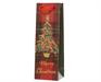 BUSTA REGALO PORTABOTTIGLIA SCOZZESE  MERRY CHRISTMAS H.36X12X10