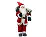 BABBO NATALE CON VESTITO CLASSICO ROSSO E SACCO H 60 CM