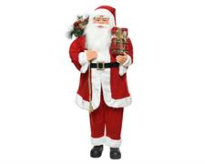 BABBO NATALE CON VESTITO CLASSICO ROSSO H.110 CM