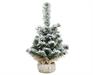 MINI ALBERO IMPERIAL INNEVATO CON BASE IN JUTA H.45 CM