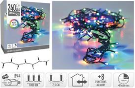 LUCI DI NATALE 240 LED MULTICOLOR