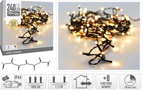 LUCI DI NATALE 240 LED EXTRA CALDO