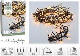 LUCI DI NATALE CLUSTER  400 LED BIANCO CALDO