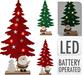 ALBERO IN FELTRO CON BABBO E LED 34CM 2ASS