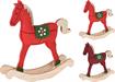 CAVALLO A DONDOLO IN LEGNO 22CM 2ASS