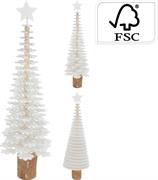 ALBERO IN LEGNO BIANCO 40CM 2 ASS