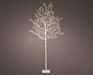 ALBERO BIANCO LUMINOSO IN PVC 480 MICROLED BIANCO CALDO H.150CM