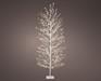 ALBERO BIANCO LUMINOSO IN PVC 1755 MICROLED BIANCO CALDO H.180CM