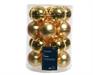 PALLINE DI NATALE IN VETRO ORO LUCIDO OPACO 6 CM 20 PZ