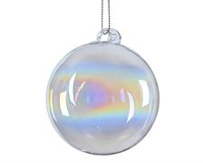 PALLINA DI NATALE IN VETRO IRIDESCENTE 12 CM