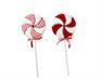 LOLLIPOP VELLUTATO BIANCO ROSSO H.63X26 CM 2 ASS