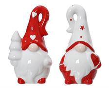 GNOMO ROSSO CERAMICA H.14CM 1 PZ ASS.