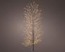 ALBERO NERO LUMINOSO IN PVC 1755 MICROLED BIANCO CALDO H.180 CM