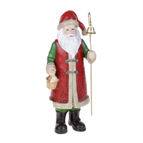 BABBO NATALE CON CAMPANELLA IN CERAMICA H.34,5 CM