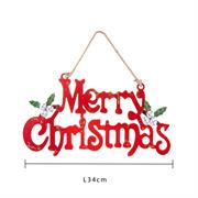 DECORAZIONE SCRITTA MERRY CHRISTMAS IN LEGNO 61 CM