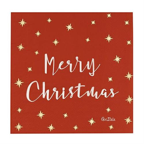 TOVAGLIOLI MERRY CHRISTMAS STARS 3 VELI 33X33 16 PZ