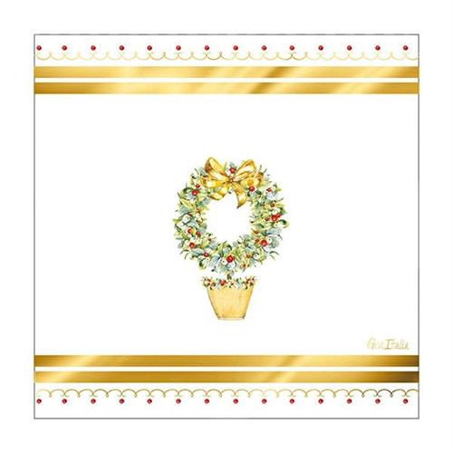 TOVAGLIOLI NATALIZI JOYEUX NOEL 33X33 CM 16 PZ