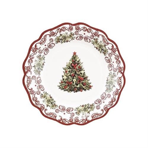 PIATTI CHRISTMAS POTTERY 21 CM 8 PZ