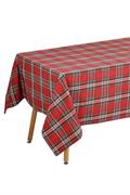 TOVAGLIA NATALIZIA TARTAN ROSSO 160X300 CM