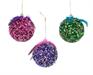 PALLINE DI NATALE MULTICOLOR  8 CM 3PZ