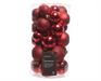 PALLINE DI NATALE ROSSE ASSORTITE CONFEZIONE 30 PZ