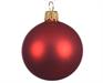 PALLINE DI NATALE ROSSO OPACO 8 CM CONFEZIONE 6 PZ