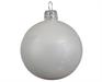 PALLINE DI NATALE BIANCO LUCIDO 8 CM CONFEZIONE 6 PZ