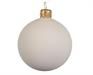 PALLINE DI NATALE BIANCO LANA OPACO 1O CM CONFEZIONE 4 PZ