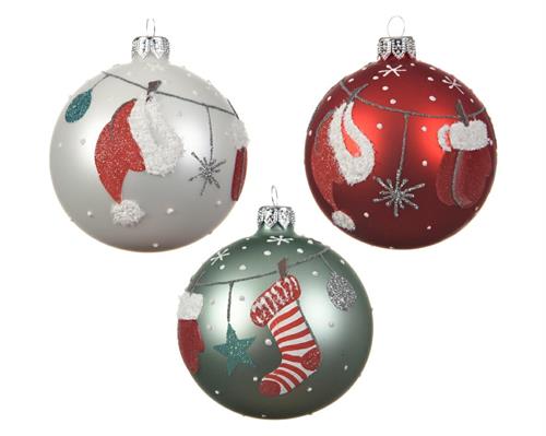 PALLINA DI NATALE DECORAZIONE ASSORTITA 8 CM